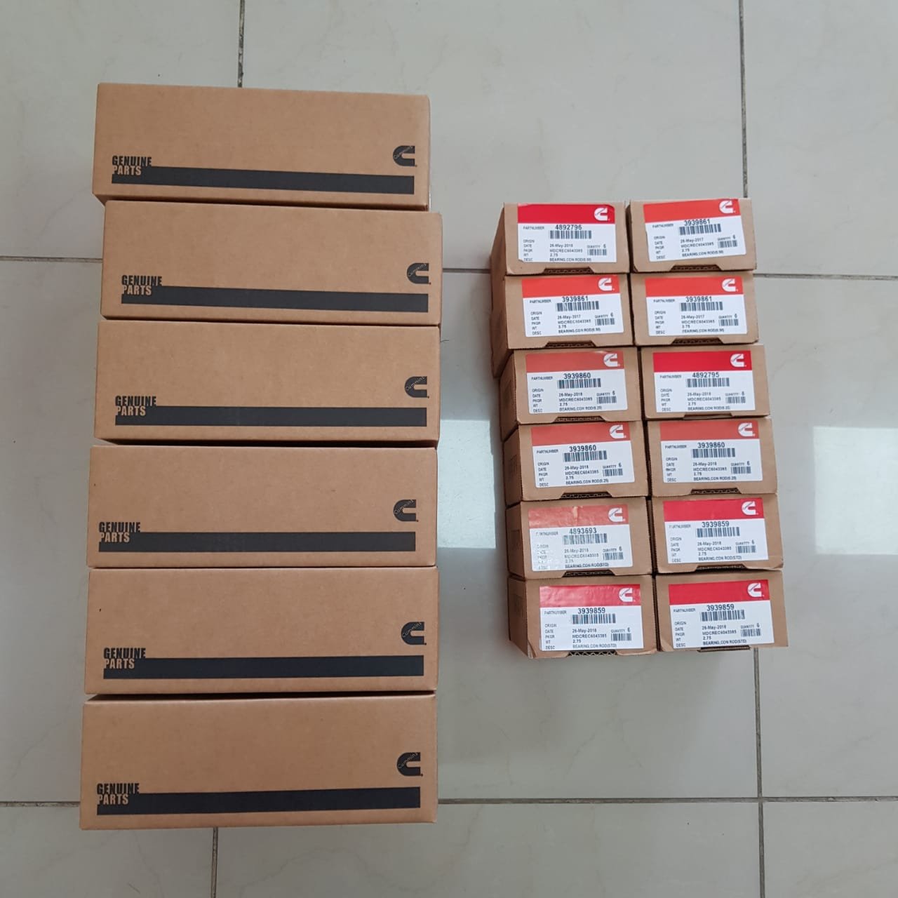 Kit Casquetes biela+Bancada Motor Cummins 6BT5-9 Medidas STD 0.25,0.50,0.75, foto 3