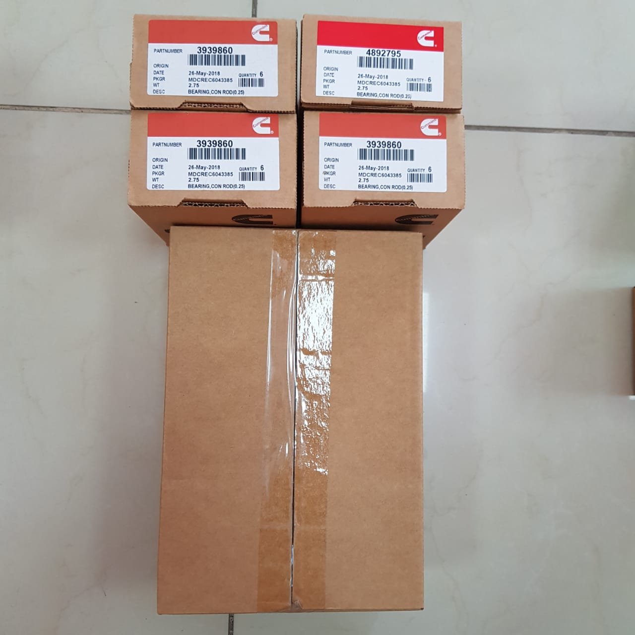 Kit Casquetes biela+Bancada Motor Cummins 6BT5-9 Medidas STD 0.25,0.50,0.75, foto 8