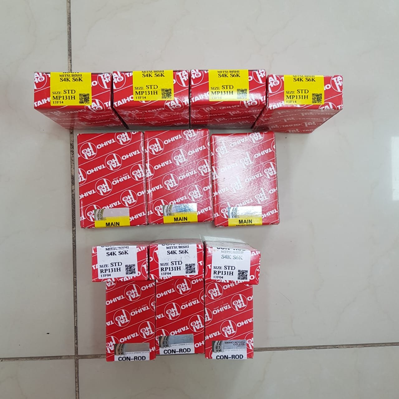 Kit Casquetes Biela+Bancada Motor Caterpillar 3066, Medidas STD 0.25,0.50,0.75, foto 3