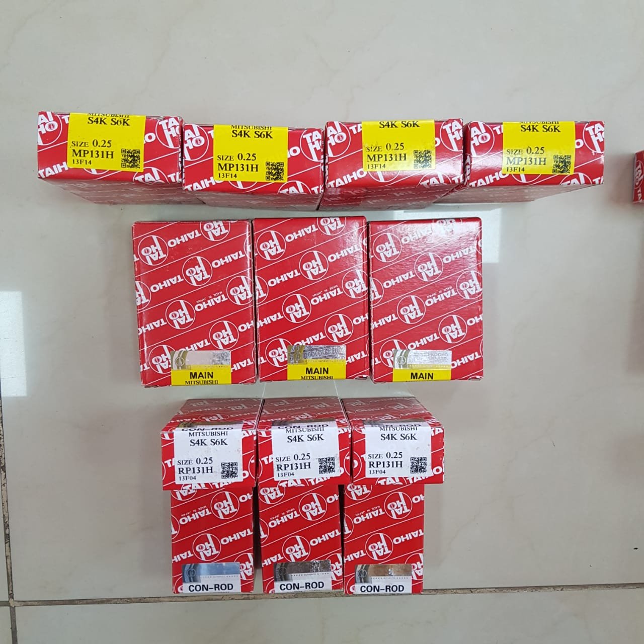 Kit Casquetes Biela+Bancada Motor Caterpillar 3066, Medidas STD 0.25,0.50,0.75, foto 6
