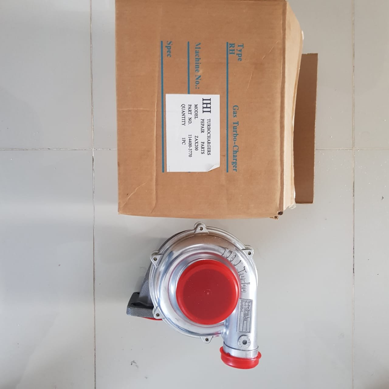 Turbo Hitachi Zaxis 200 Motor Isuzu 6BG1, foto 9
