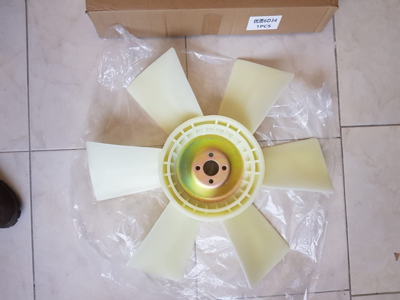 Ventilador motor Mitsubishi 6d34 – excavadora Kobelco SK210 – Sany Y215 – Kato 820-3, foto 3